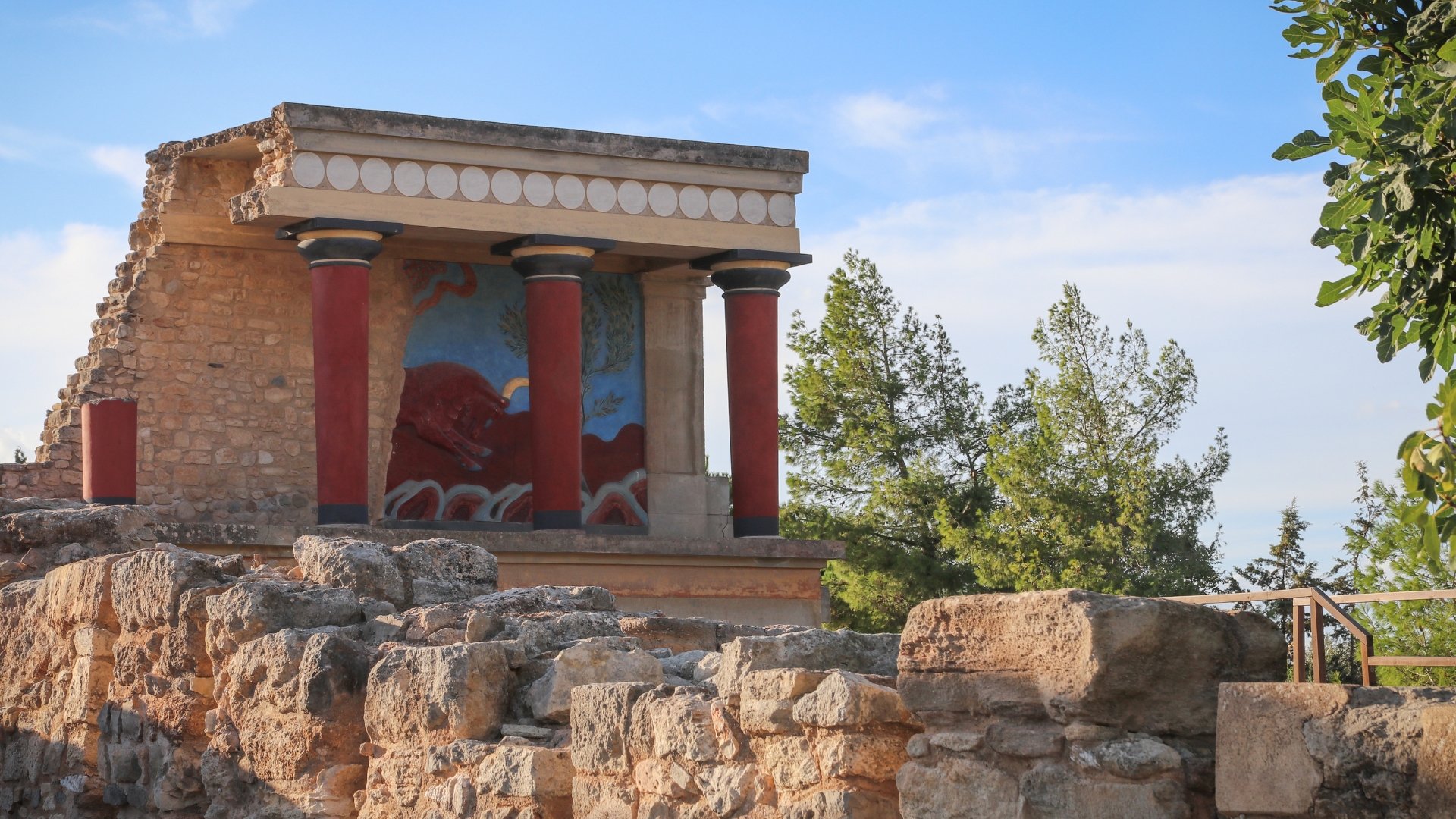 Excursion at Knossos Place at Heraklion Crete