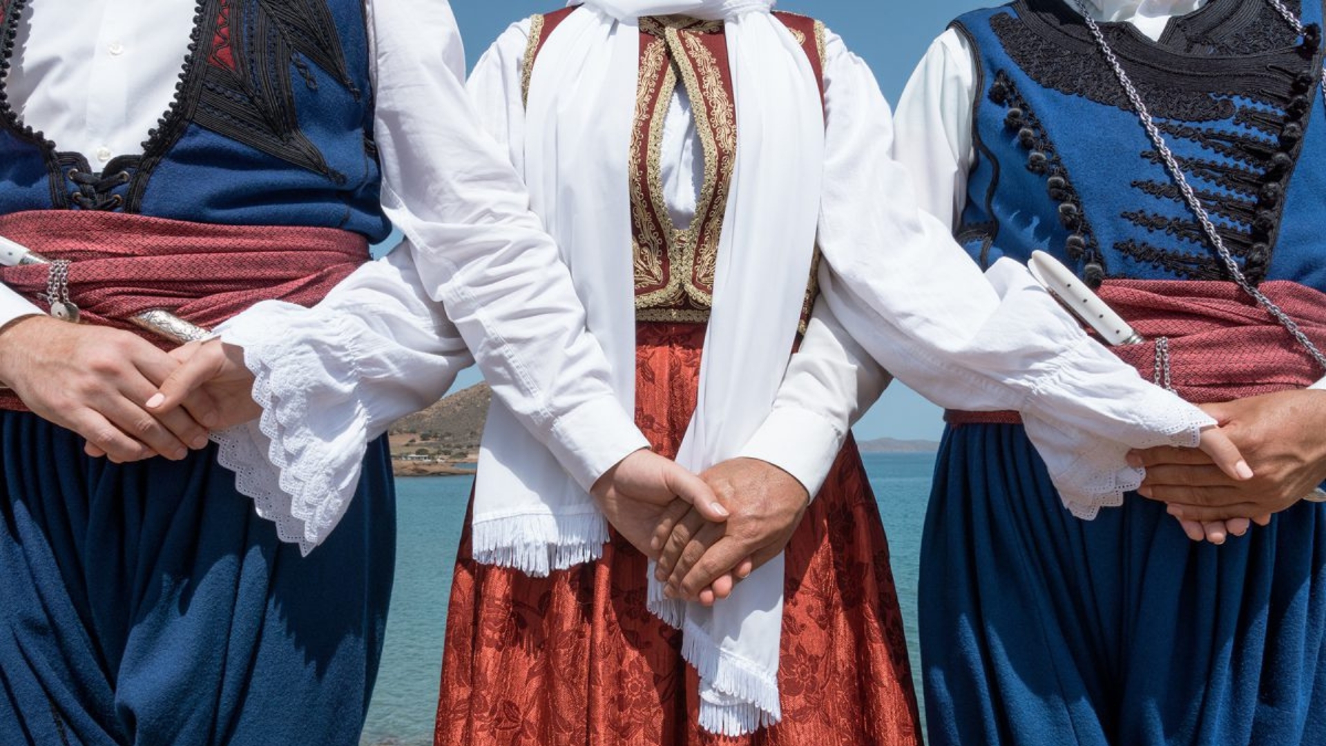 Cretan dancers in tradiotinal costumes